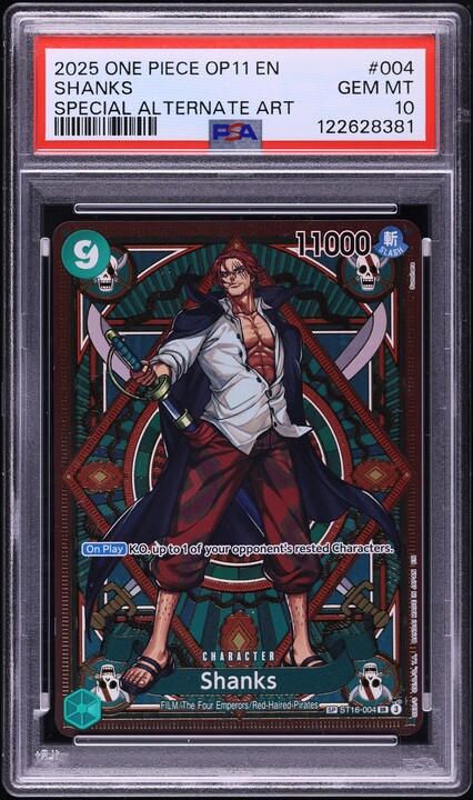 【PSA10】 SHANKS SPECIAL ALTERNATE ART PSA 10 Shanks (SP Alt Art) ST16-004 SR A Fist of Divine