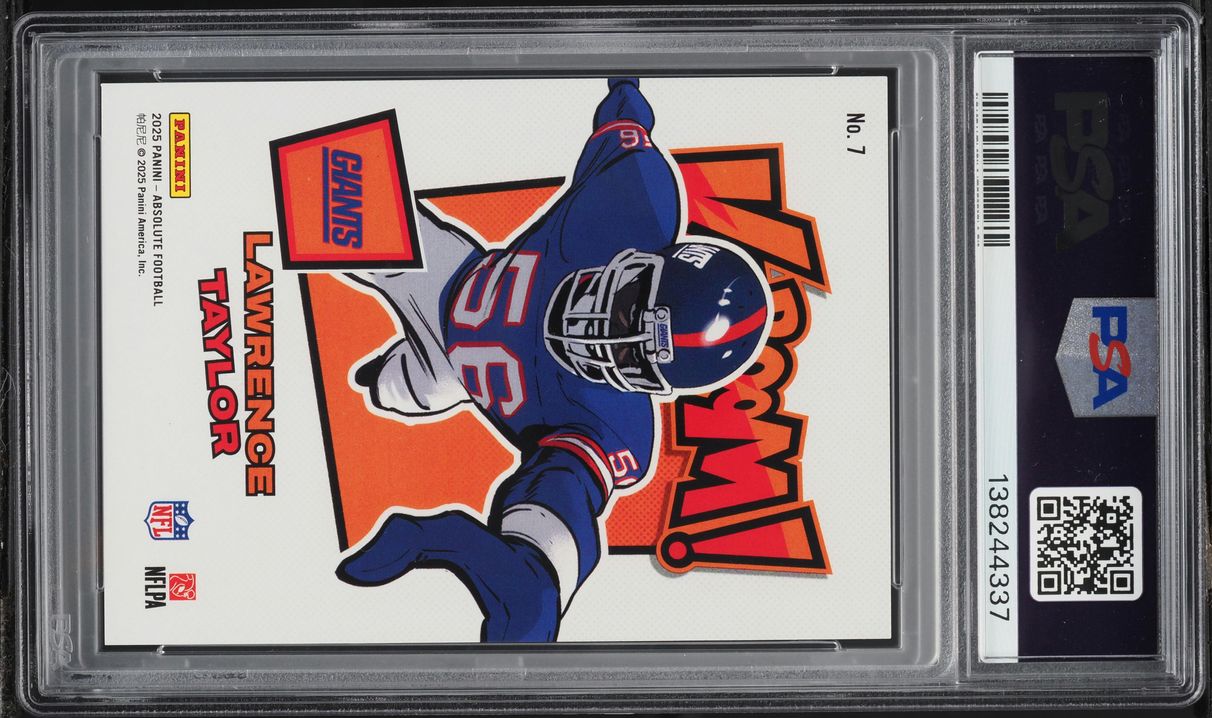 2025 Absolute Kaboom! Horizontal Purple Lawrence Taylor #7 PSA 9 MINT