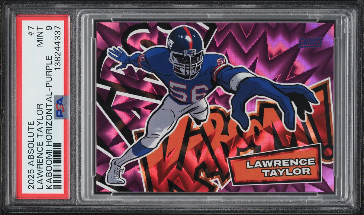 2025 Absolute Kaboom! Horizontal Purple Lawrence Taylor #7 PSA 9 MINT
