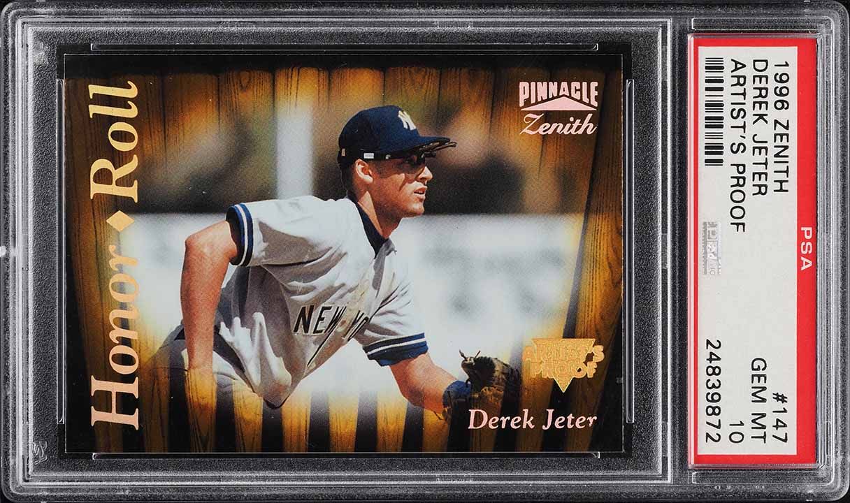 1996 Pinnacle Zenith Artist's Proof Derek Jeter ROOKIE #147 PSA 10
