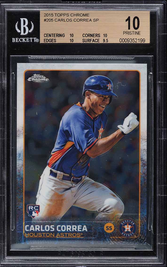 2015 Topps Chrome Refractor Carlos Correa ROOKIE AUTO /499 #AR-CC