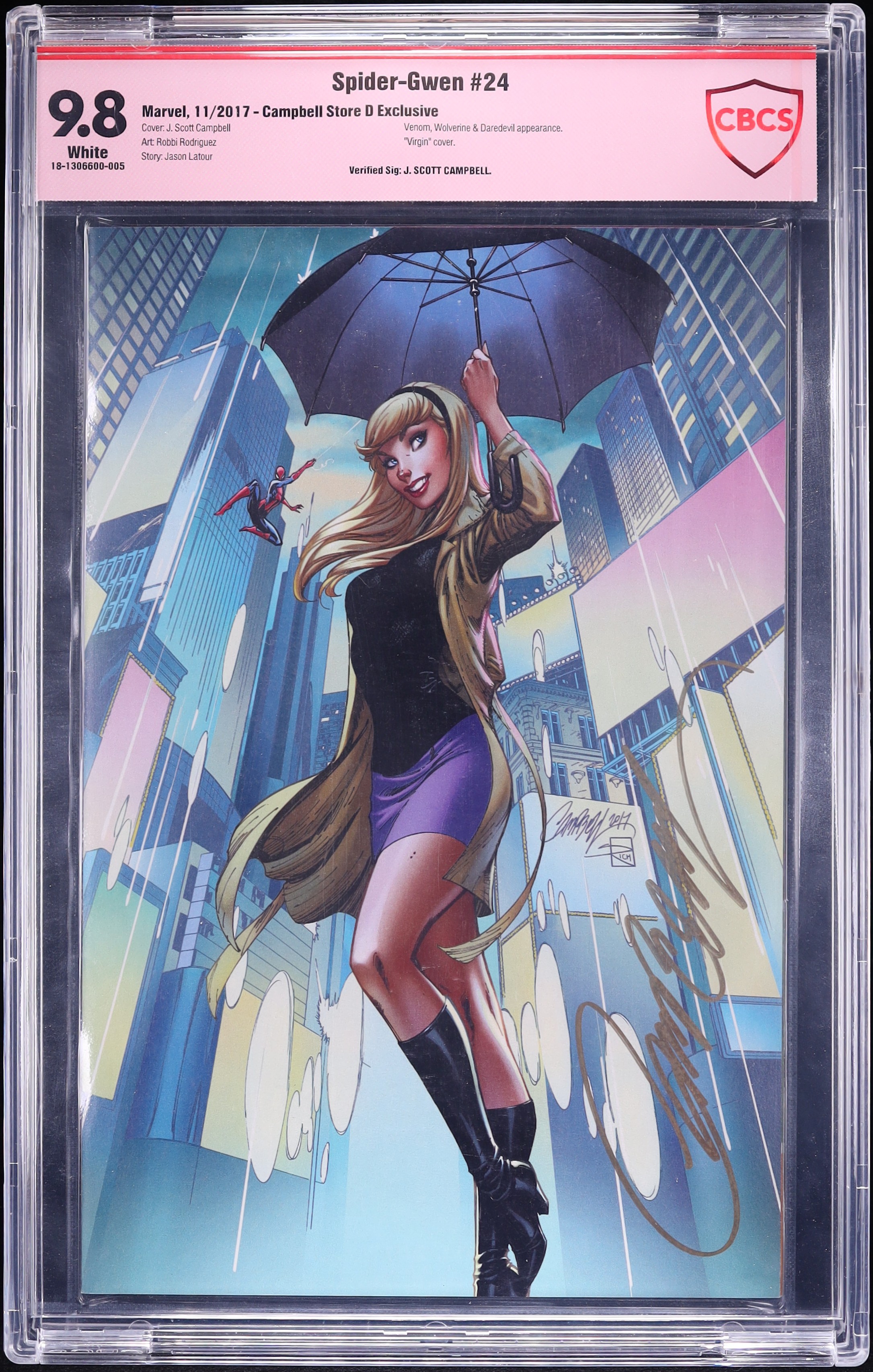 Spider-Gwen (Marvel, 2017) CBCS 9.8 White Pages