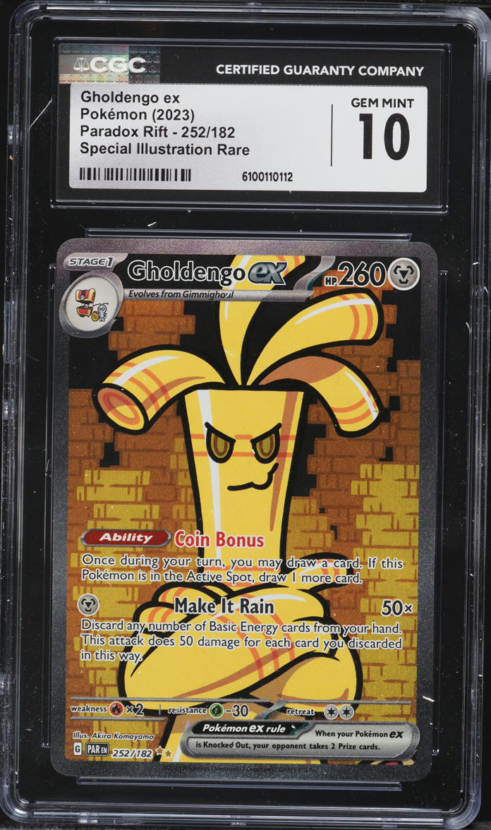 2023 Pokemon Scarlet & Violet Paradox Rift SIR Gholdengo ex #252 CGC 10 GEM MINT