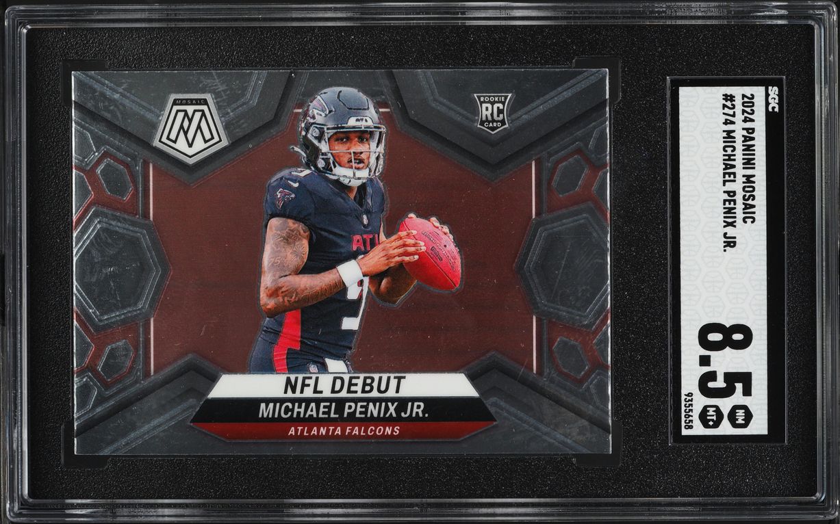 2024 Panini Mosaic NFL Debut Michael Penix Jr. ROOKIE #274 SGC 8.5 NM-MT+