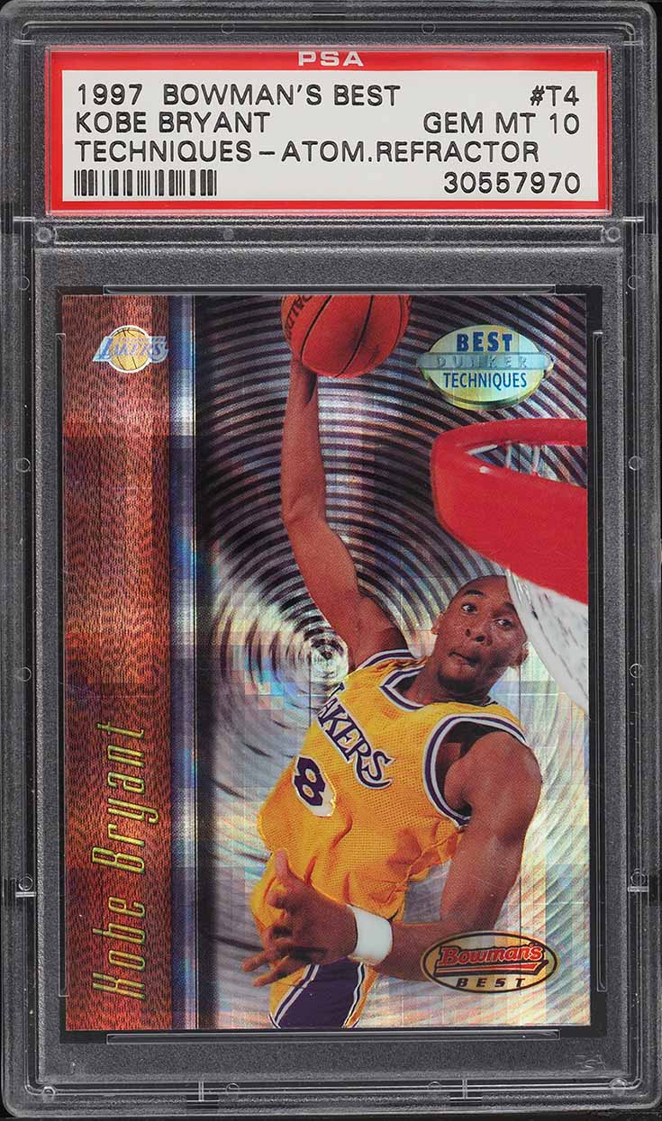 1997 Bowman's Best Techniques Refractor Kobe Bryant #T4 BGS 9.5