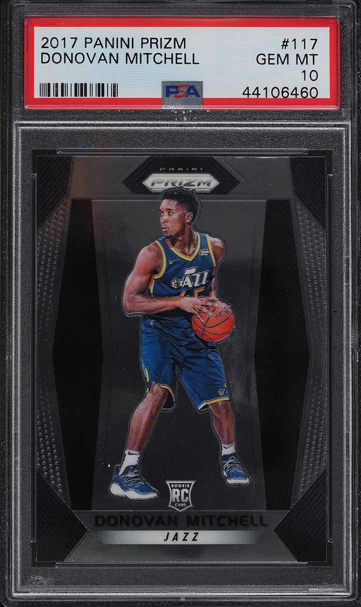 2017 Panini Prizm Donovan Mitchell ROOKIE RC #117 PSA 10 GEM MINT