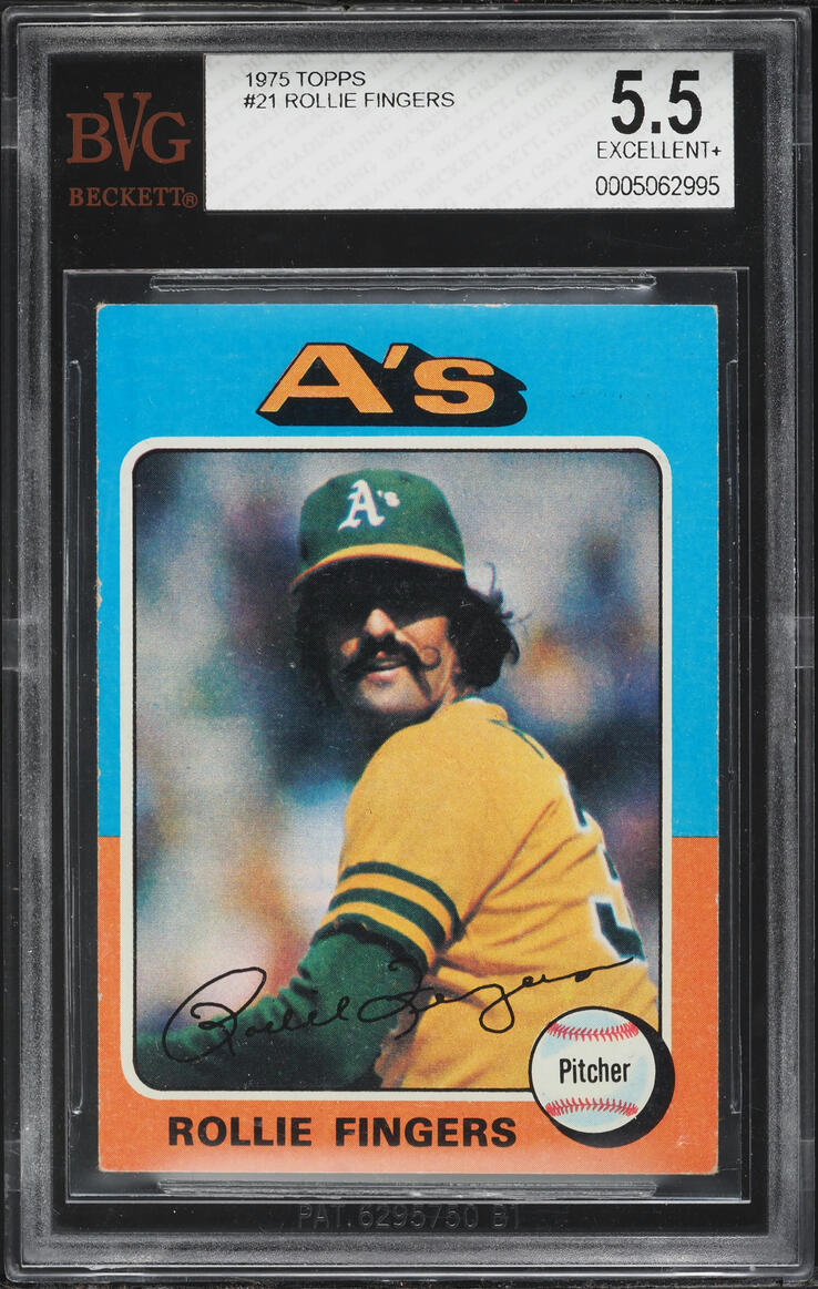 1975 Topps Rollie Fingers #21 BVG 5.5 EX+