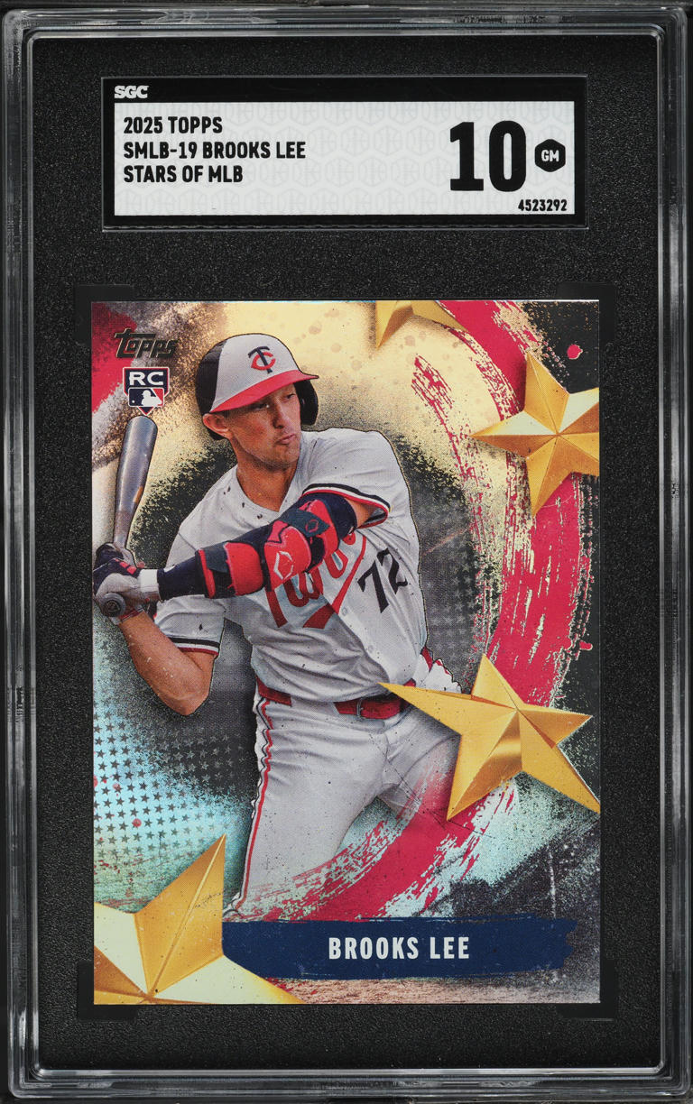 2025 Topps Stars Of MLB Brooks Lee ROOKIE #SMLB-19 SGC 10 GEM MINT