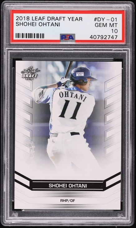 2018 Donruss Dominator Shohei Ohtani ROOKIE /999 #D9 PSA 10 GEM