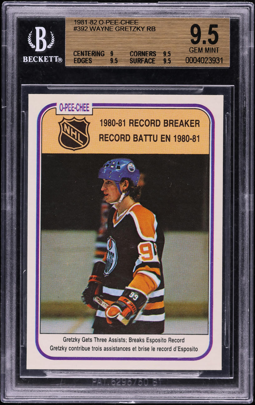 1981 O-Pee-Chee Hockey Wayne Gretzky #392 BGS 9.5 GEM MINT