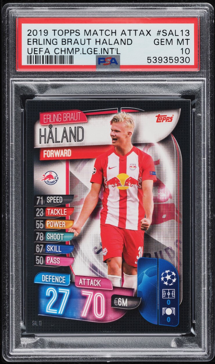 2019 Topps Match Attax UEFA Champions League Erling Haaland ROOKIE
