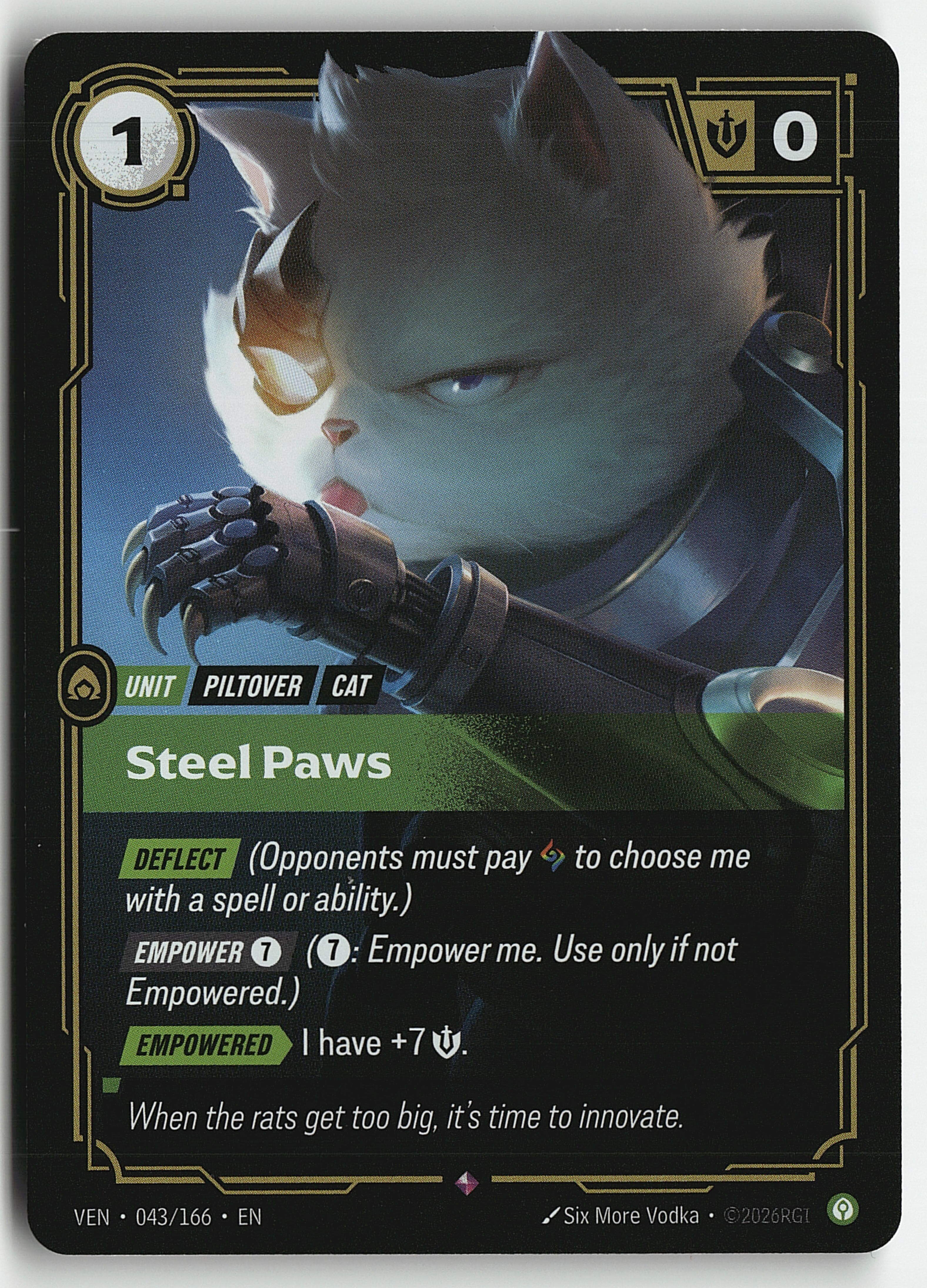 2026 Riftbound League Of Legends LoL Vendetta Steel Paws #43