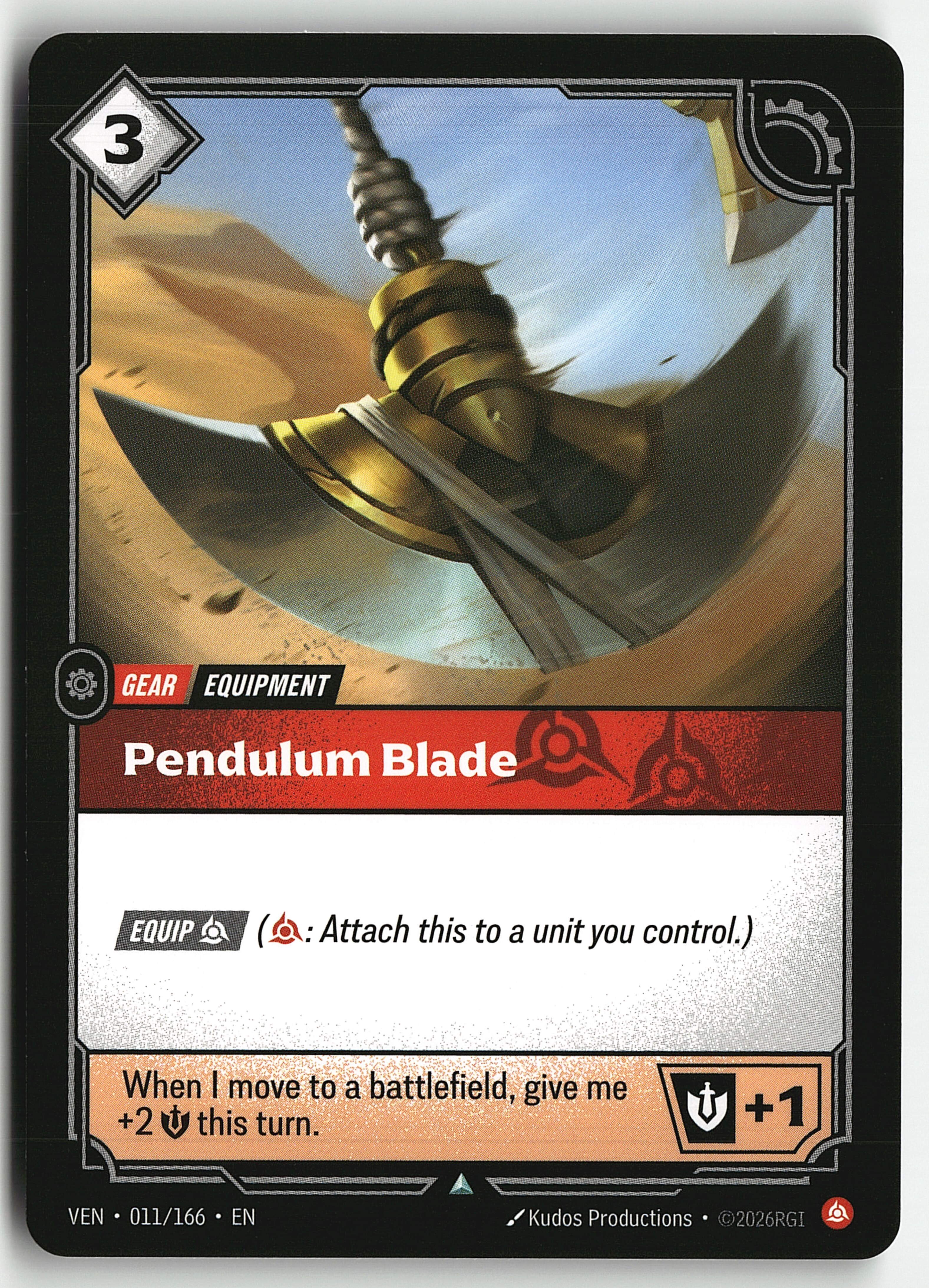 2026 Riftbound League Of Legends LoL Vendetta Pendulum Blade #11
