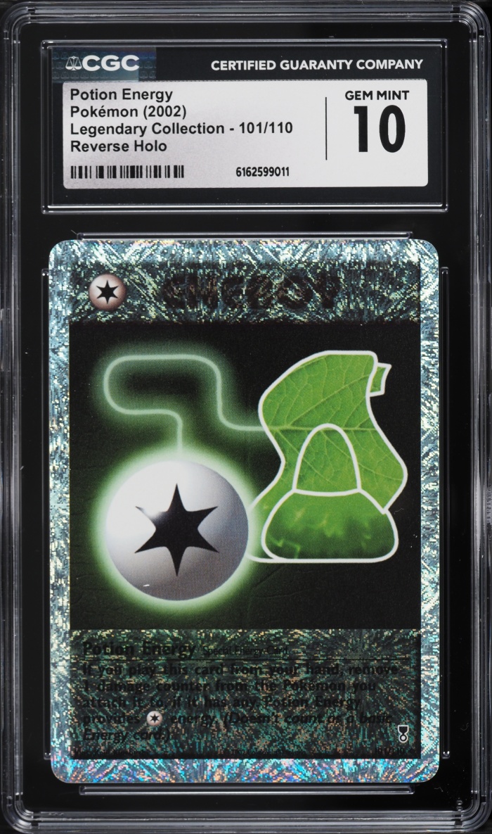 2002 Pokemon Legendary Collection Reverse Holo Potion Energy #101 CGC 10 GEM MINT