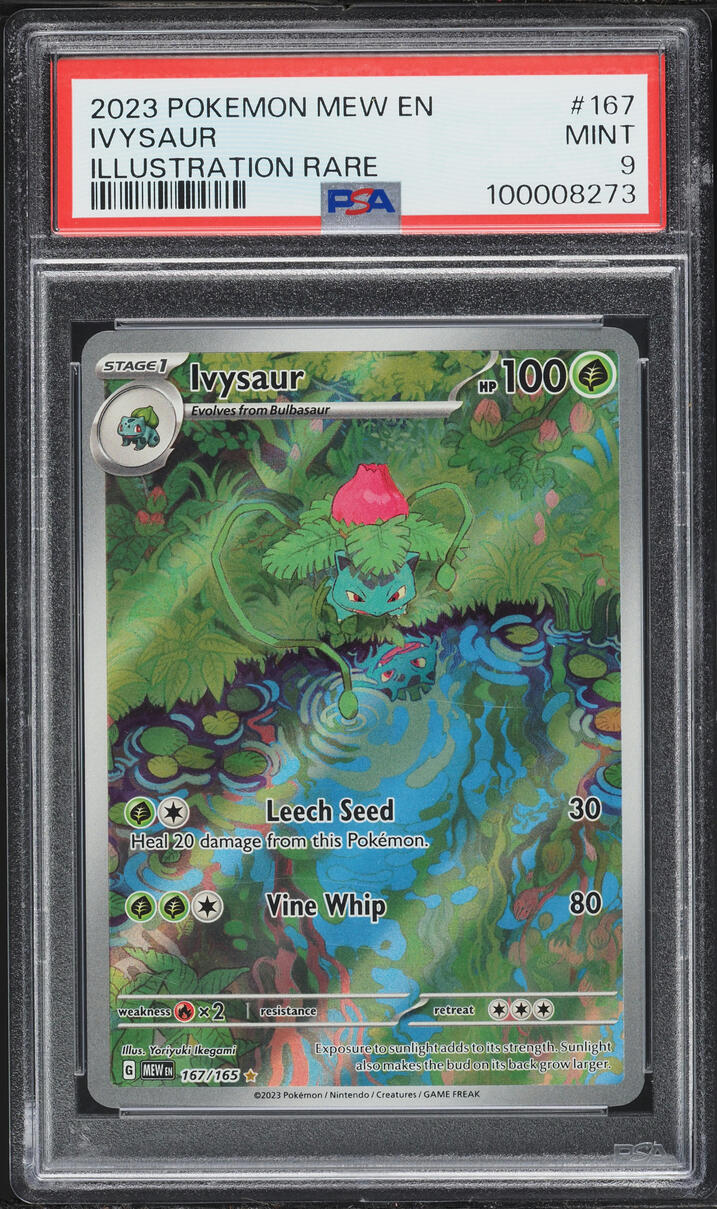 2023 Pokemon Scarlet & Violet 151 IR Ivysaur #167 PSA 9 MINT