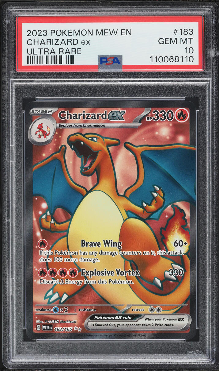 2023 Pokemon Scarlet & Violet 151 Full Art Charizard ex #183 PSA 10 GEM MINT
