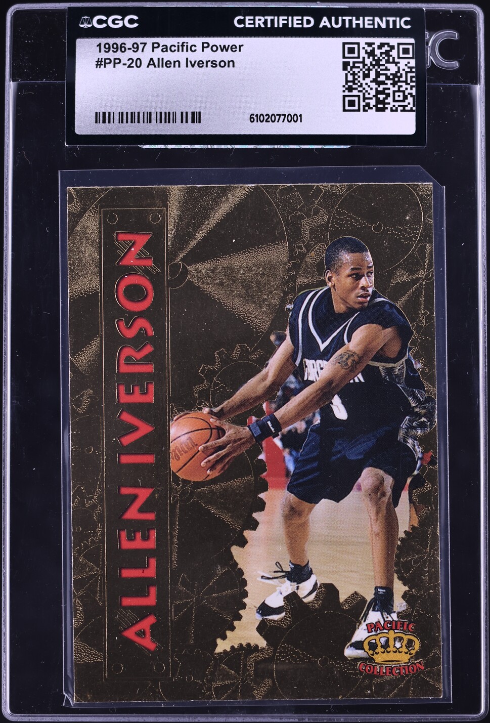 1996 Pacific Power Allen Iverson #PP-20 CGC AUTH