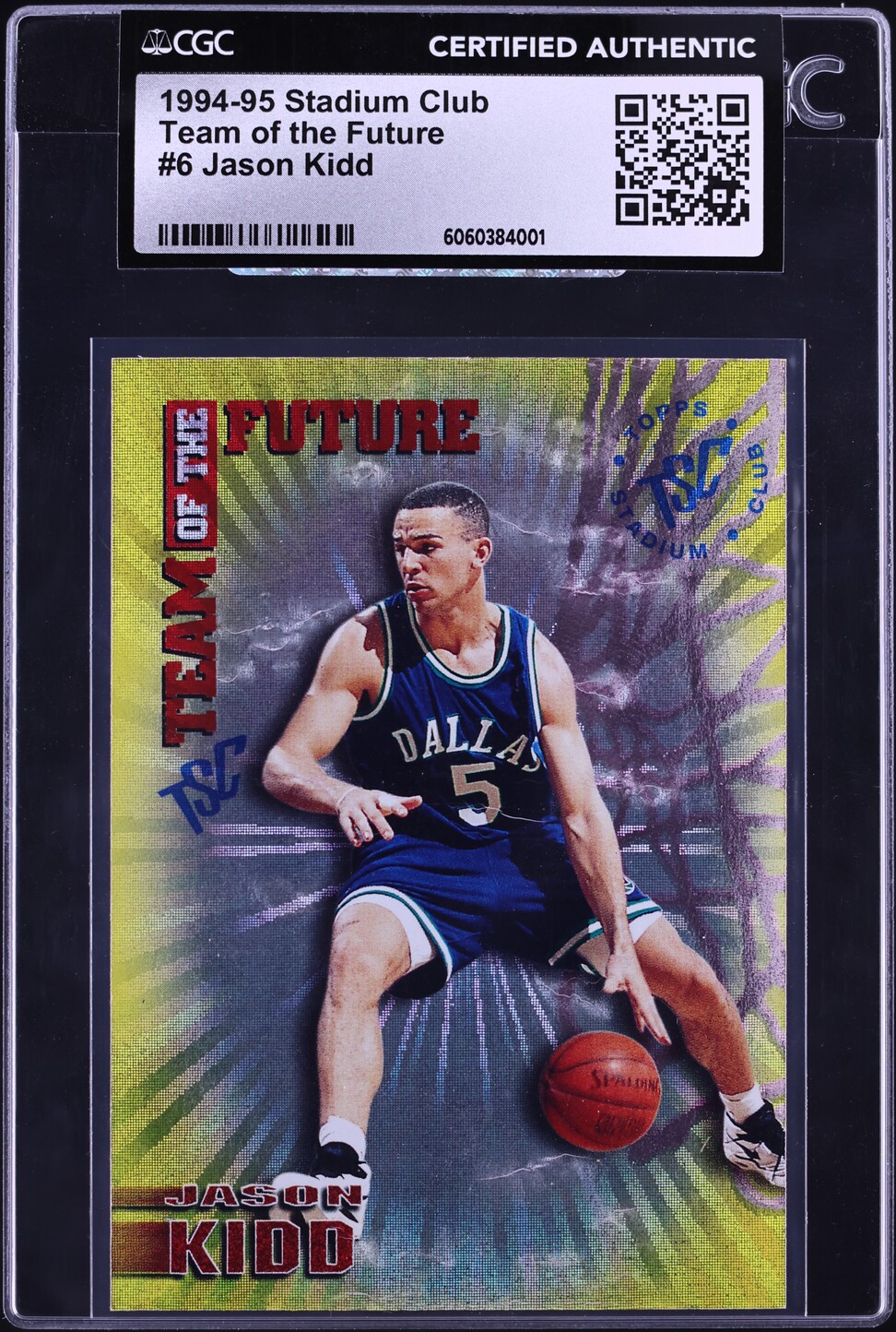 1994 Stadium Club Team Of The Future Jason Kidd ROOKIE #6 CGC AUTH on ...