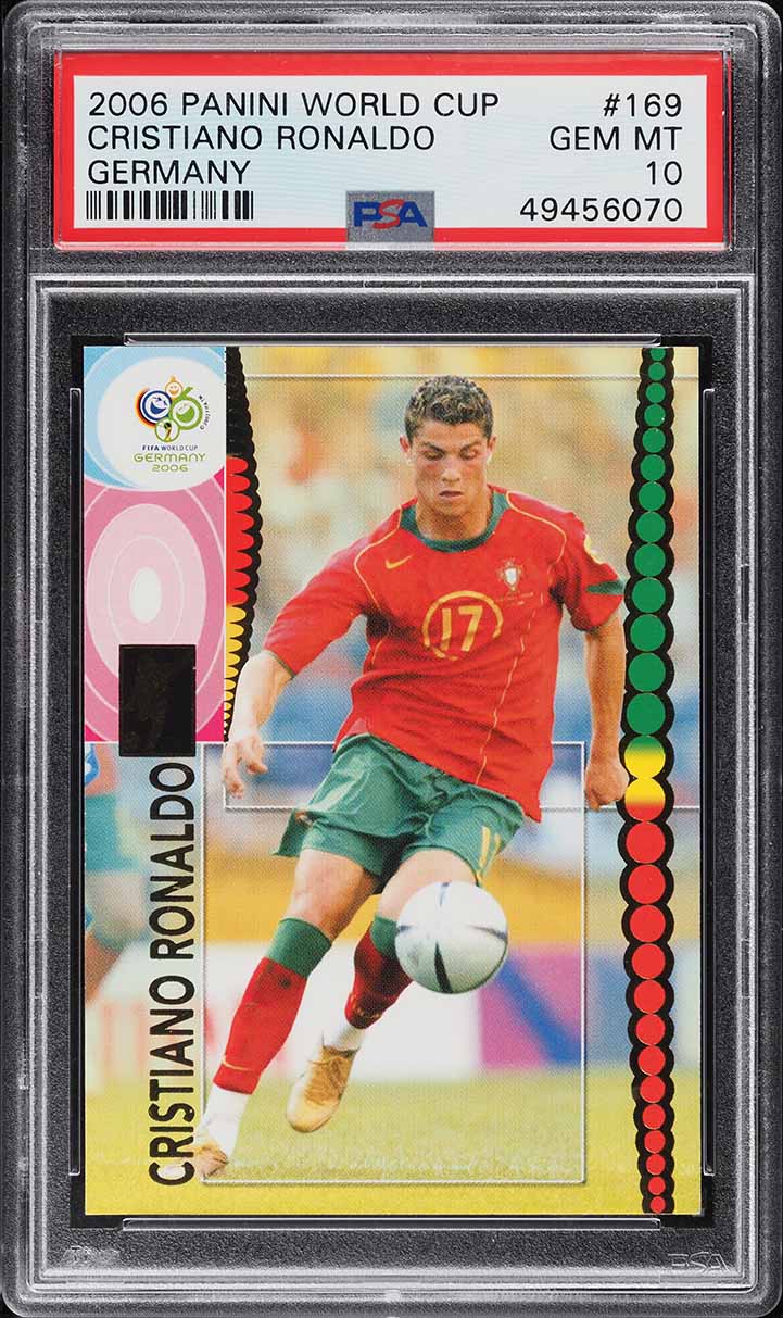 2006 Panini World Cup Germany Cristiano Ronaldo #169 PSA 10 GEM