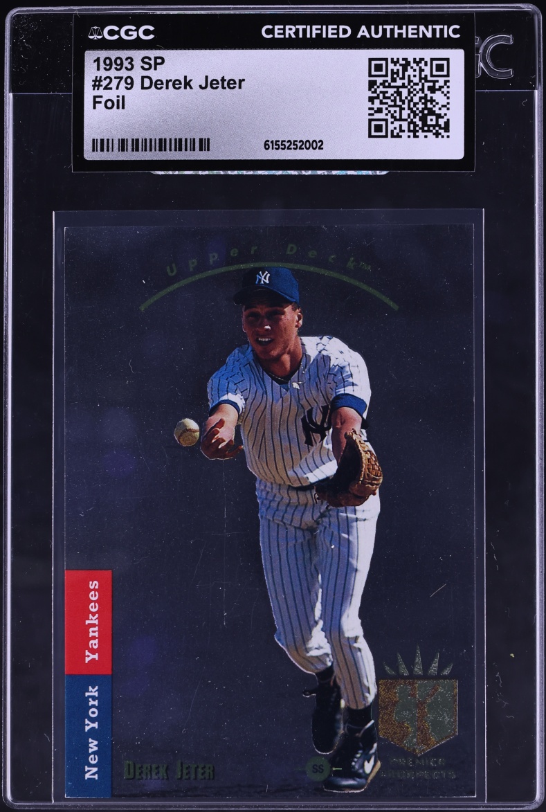 1993 SP Foil Derek Jeter ROOKIE #279 CGC AUTH