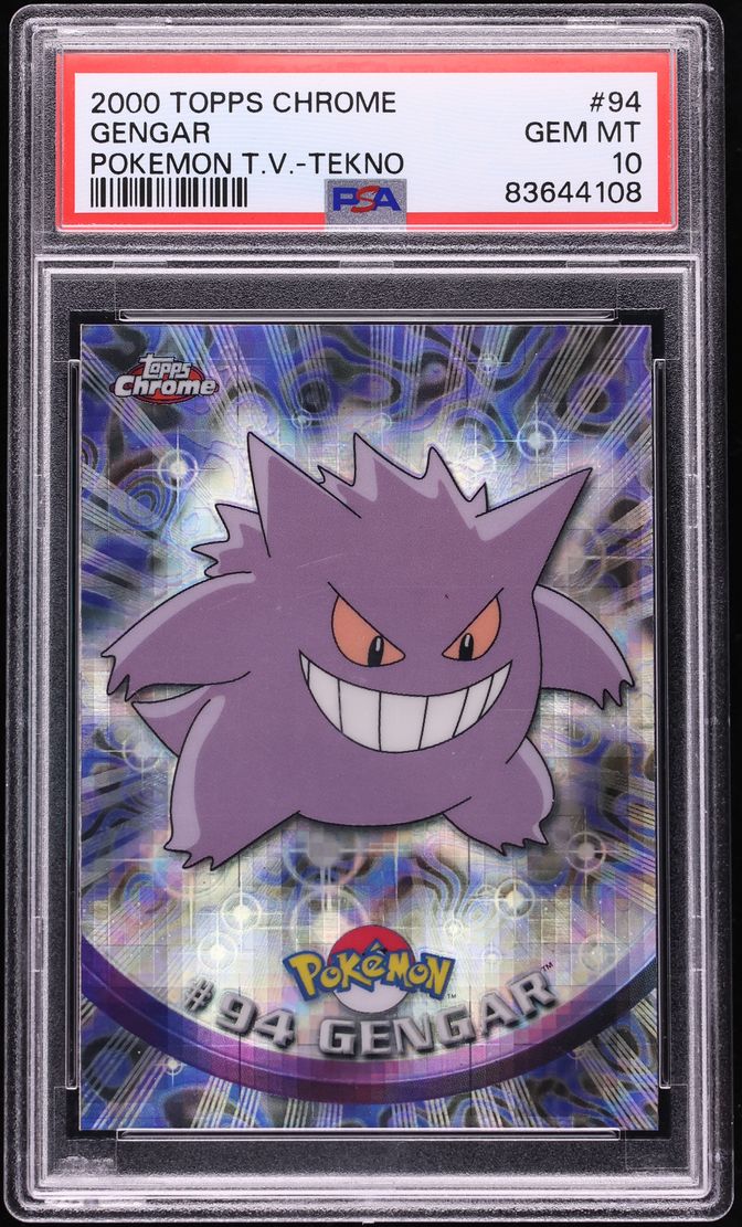 2000 Topps Chrome Pokemon Series 2 Tekno Gengar #94 PSA 10 GEM MINT