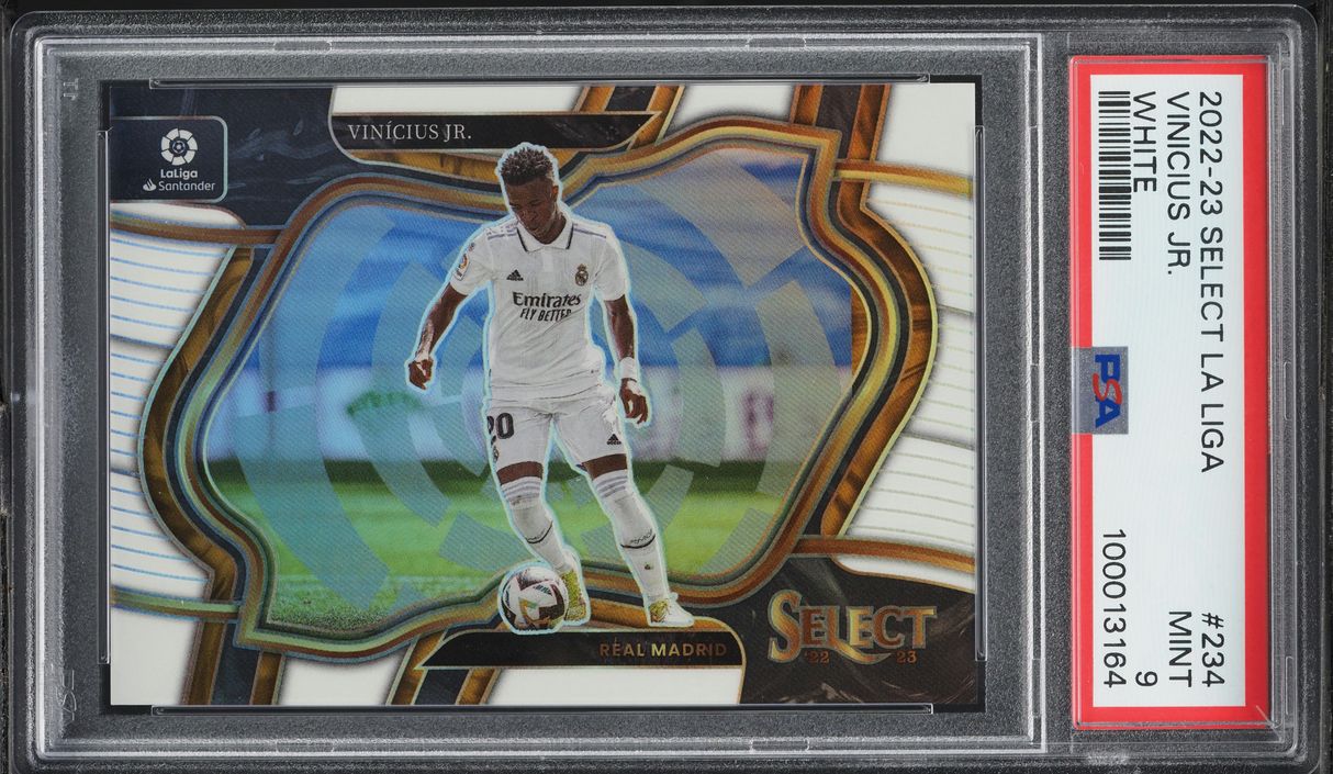 2022 Select La Liga Field Level White Vinicius Jr. /20 #234 PSA 9 MINT