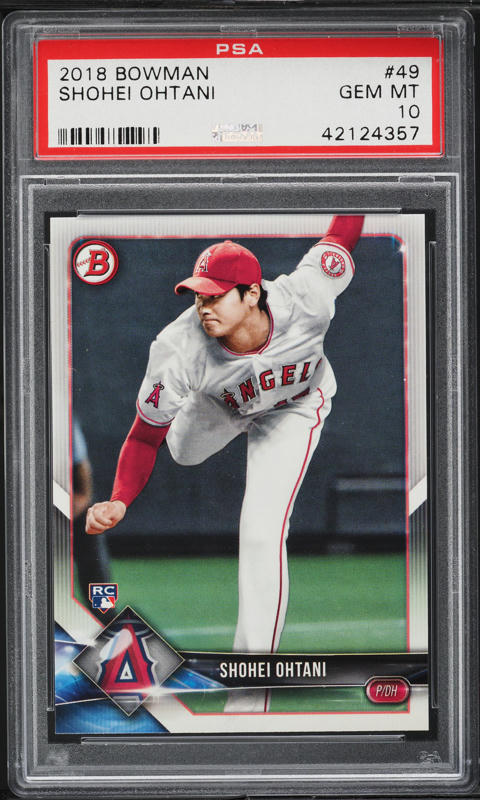 2018 Bowman Platinum With Glove Sky Blue Shohei Ohtani