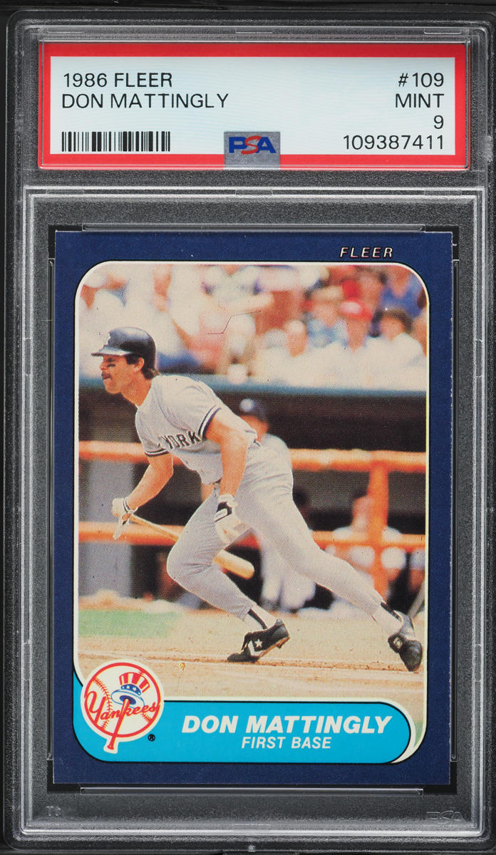 1986 Fleer Don Mattingly #109 PSA 9 MINT