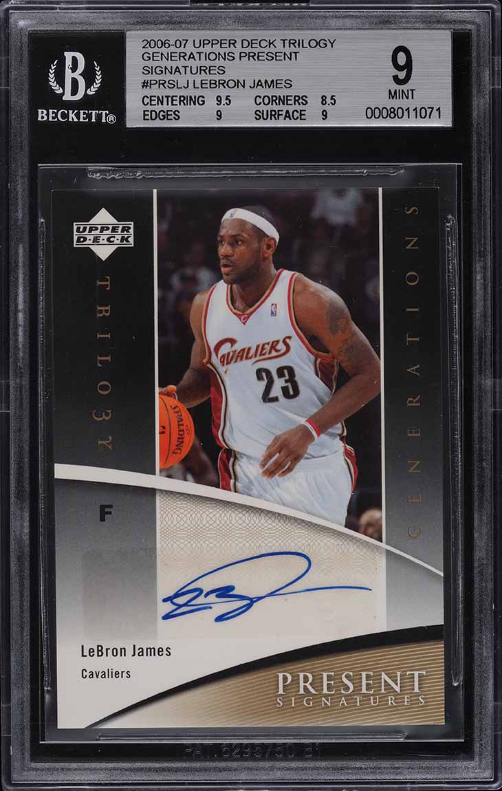 2006 Upper Deck Trilogy Generations Present LeBron James