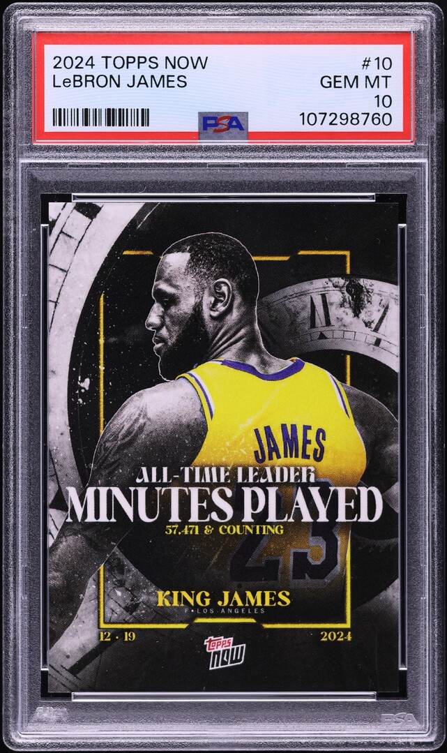 2024 Topps Now LeBron James #10 PSA 10 GEM MINT