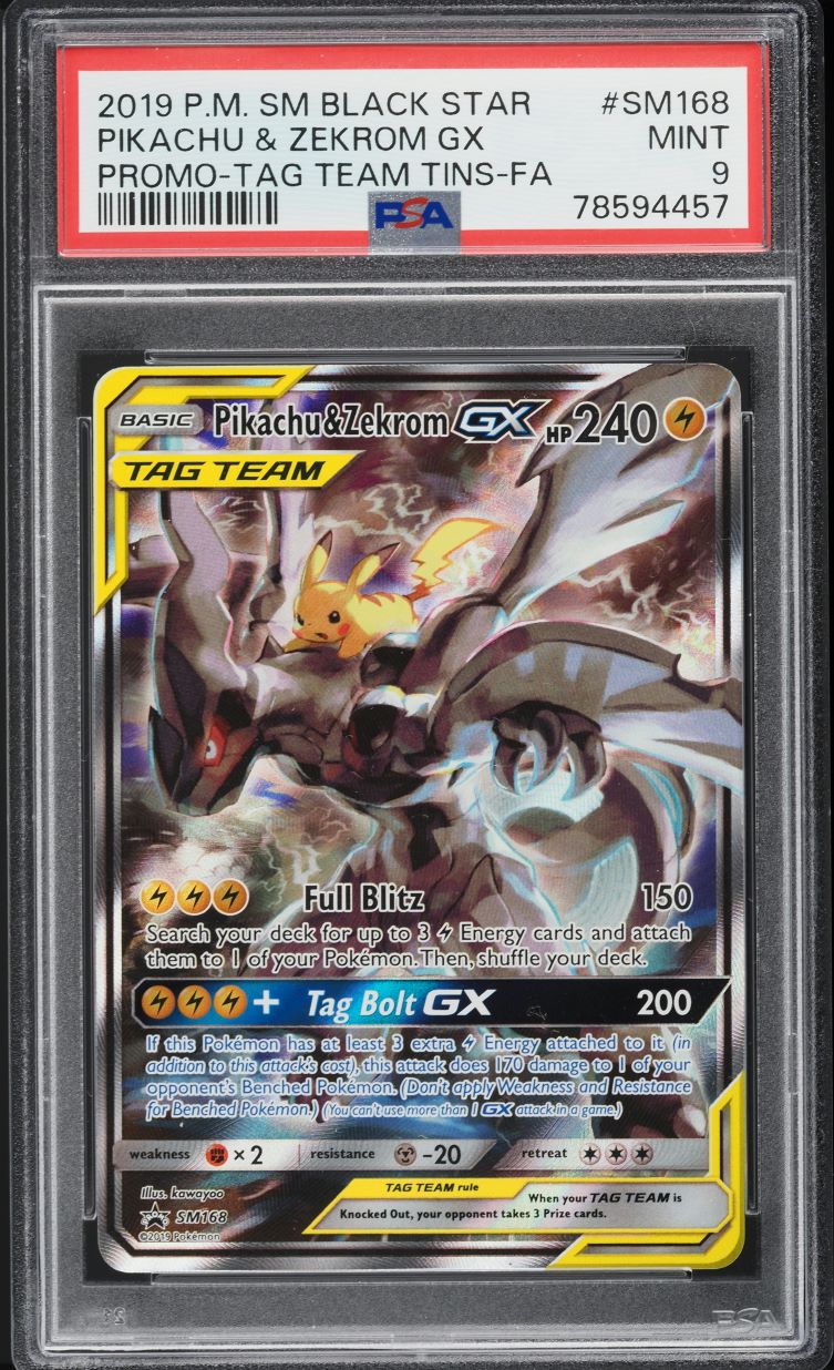 2018 Pokemon Japanese SM Tag Bolt Pikachu & Zekrom GX #31