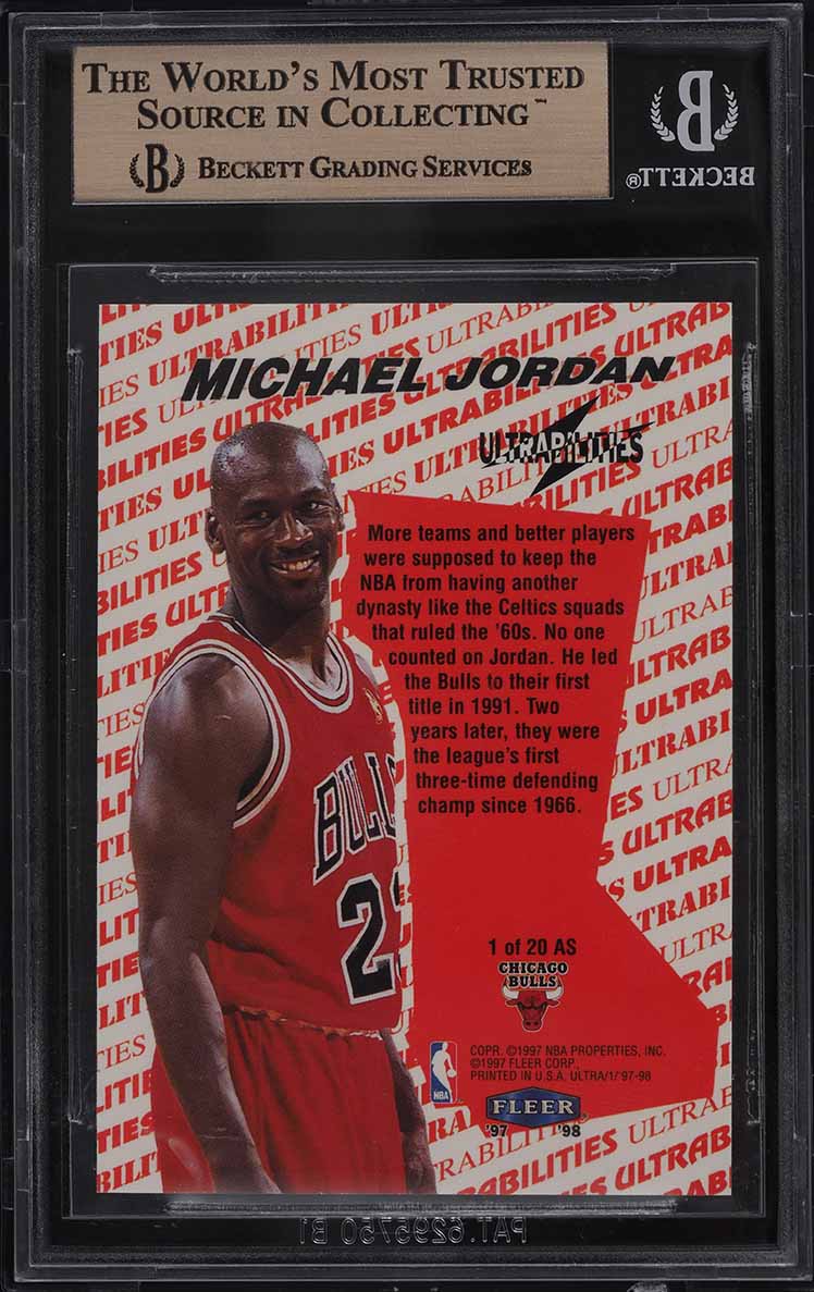 1997 Ultra Ultrabilities All-Star Michael Jordan #1 BGS 9.5 GEM MINT