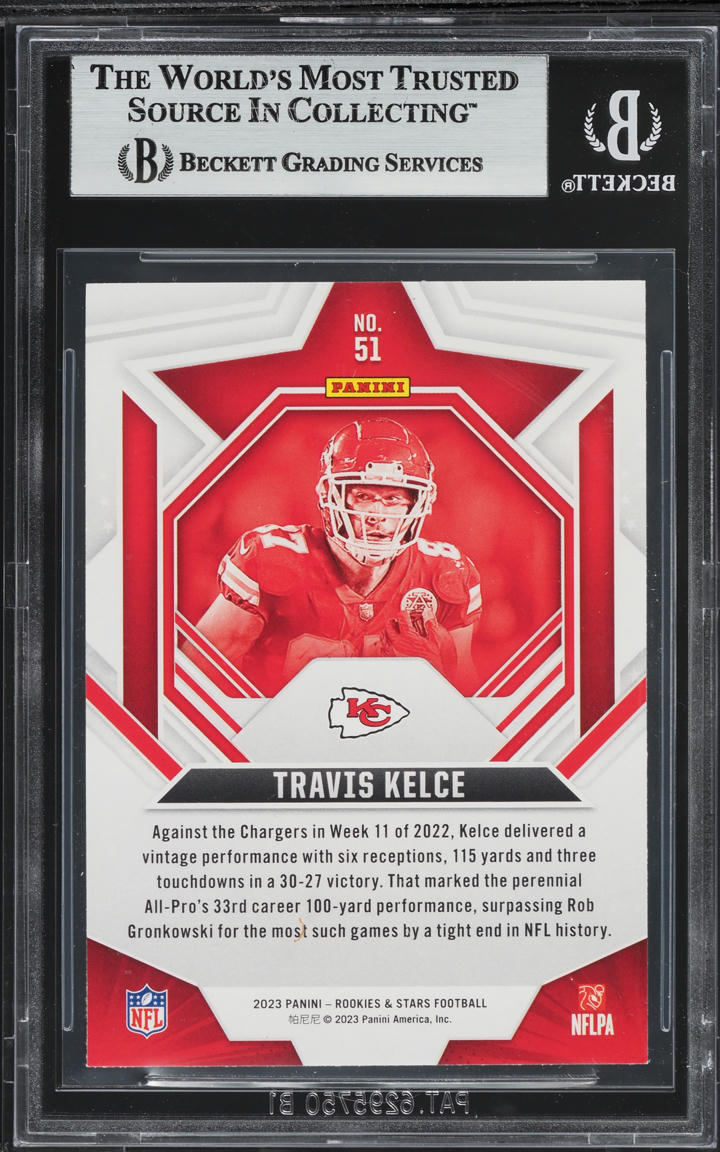 2023 Panini Rookies & Stars Travis Kelce #51 BGS 7.5 NRMT+