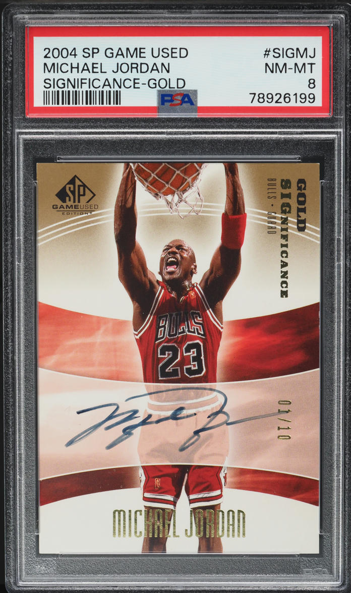 2004 SP Game Used Significance Gold Michael Jordan AUTO 1/10