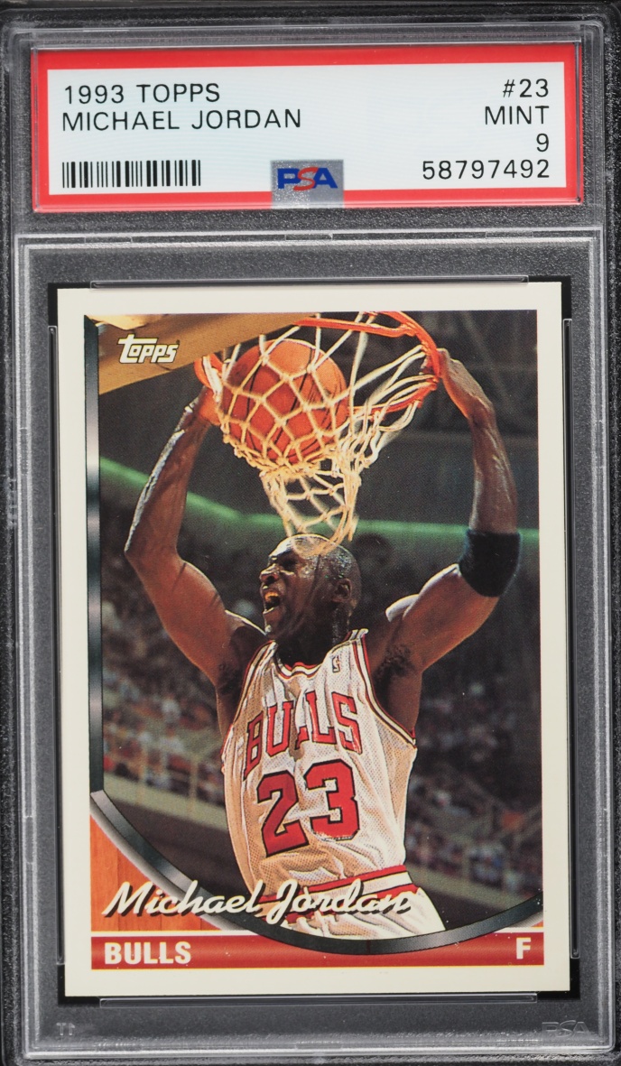 1993 #23 Michael Jordan PSA 9 Topps Basketball