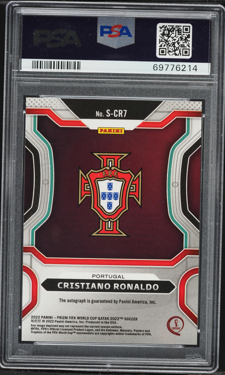 2022 Panini Prizm World Cup Qatar Signatures Cristiano Ronaldo