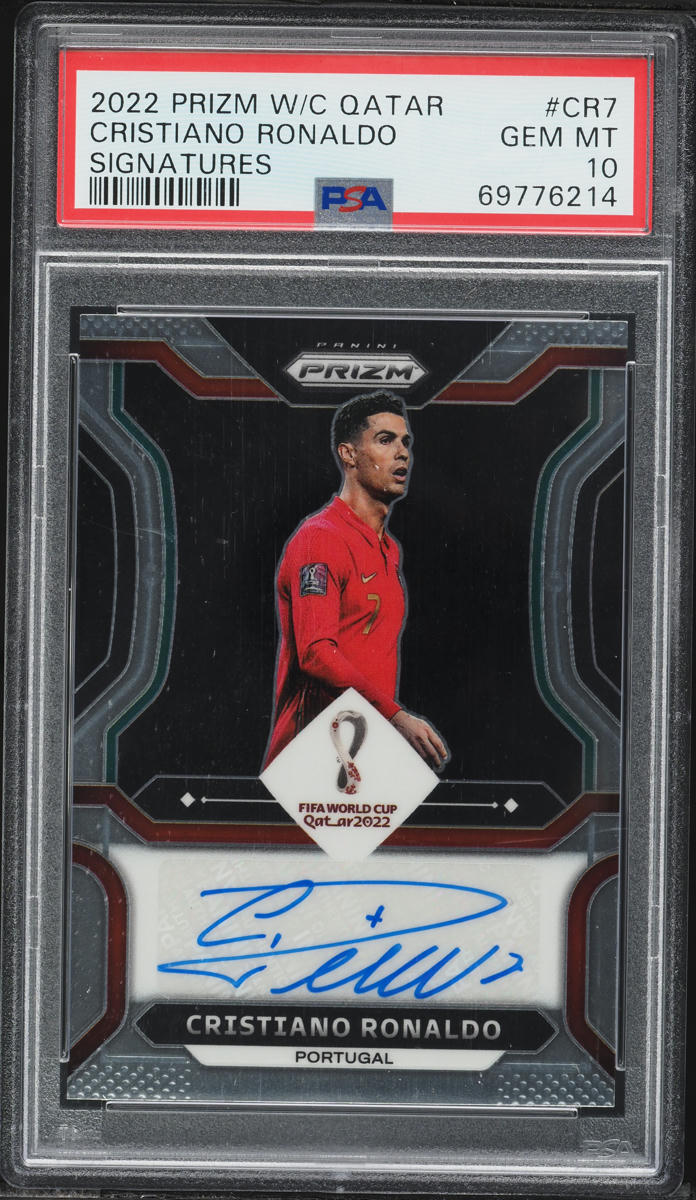 2022 Panini Prizm World Cup Qatar Signatures Cristiano Ronaldo