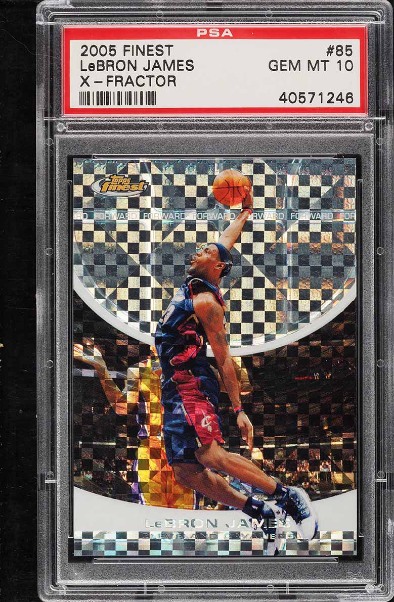 2005 Finest Xfractor LeBron James /229 #85 PSA 10 GEM MINT on