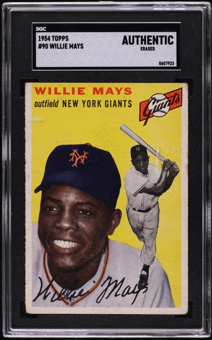 1954 Topps Willie Mays #90 SGC AUTH