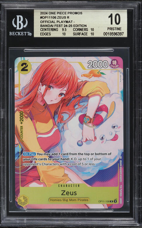 2024 One Piece Promo Bandai Fest '23 Official Playmat Zeus #OP11