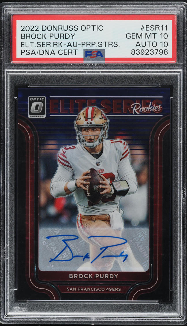 2022 Donruss Optic Elite Purple Stars Brock Purdy ROOKIE