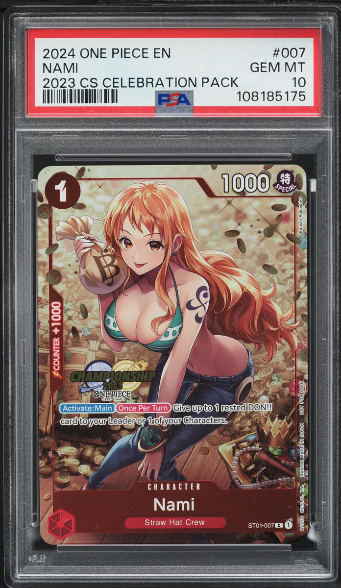 2024 One Piece Championship Celebration Pack Nami #ST01-007 PSA 10 GEM MINT