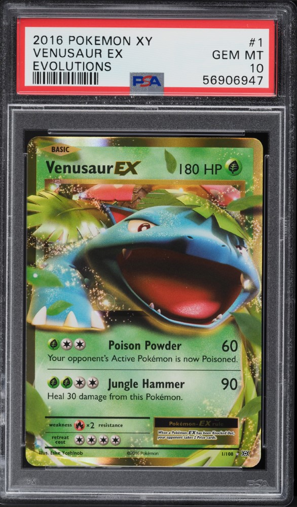2016 Pokemon XY Evolutions Venusaur EX #1 PSA 10 GEM MINT