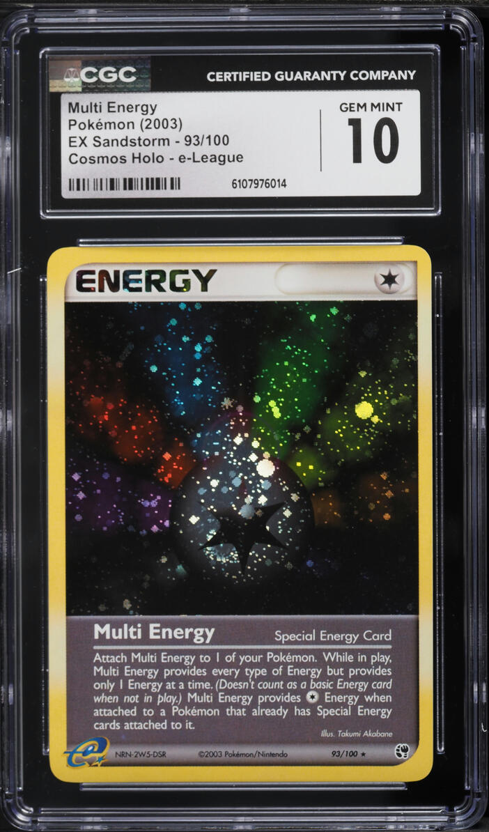 2003 Pokemon EX Sandstorm e-League Cosmos Holo Multi Energy #93 CGC 10 GEM MINT