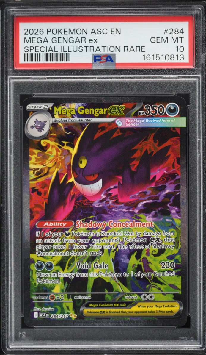 2026 Pokemon Mega Evolution Ascended Heroes SIR Mega Gengar EX #284 PSA 10 GEM MINT