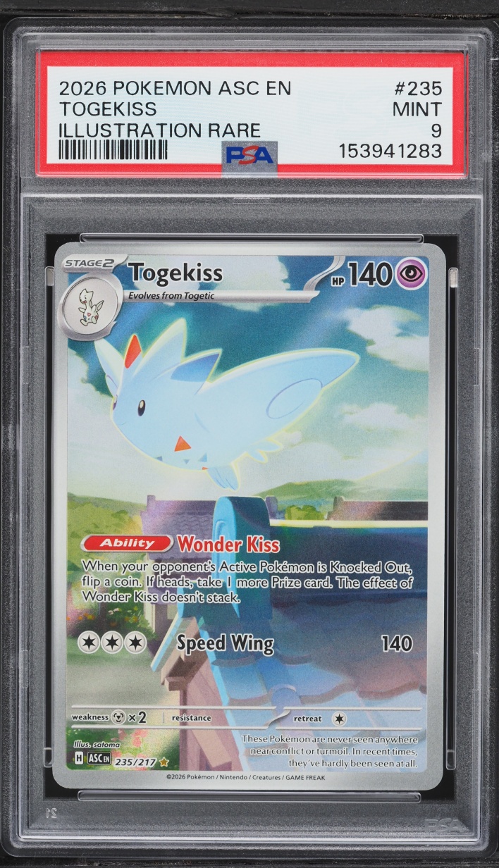 2026 Pokemon Mega Evolution Ascended Heroes IR Togekiss #235 PSA 9 MINT