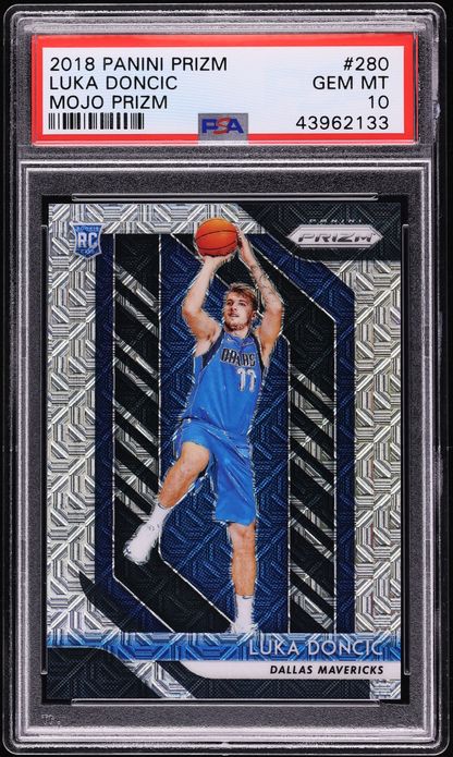 2018 Panini Prizm Mojo Luka Doncic ROOKIE /25 #280 PSA 10 GEM MINT