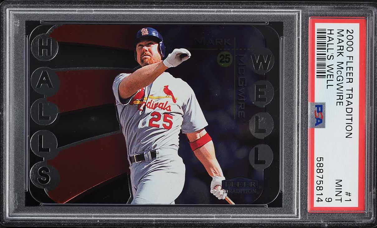 2000 Fleer Tradition Hall's Well Mark McGwire #1 PSA 9 MINT