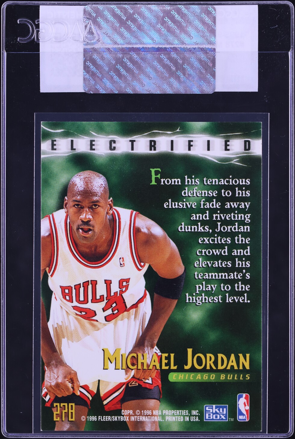 1995 Skybox Premium Electrified Michael Jordan #278 CGC AUTH