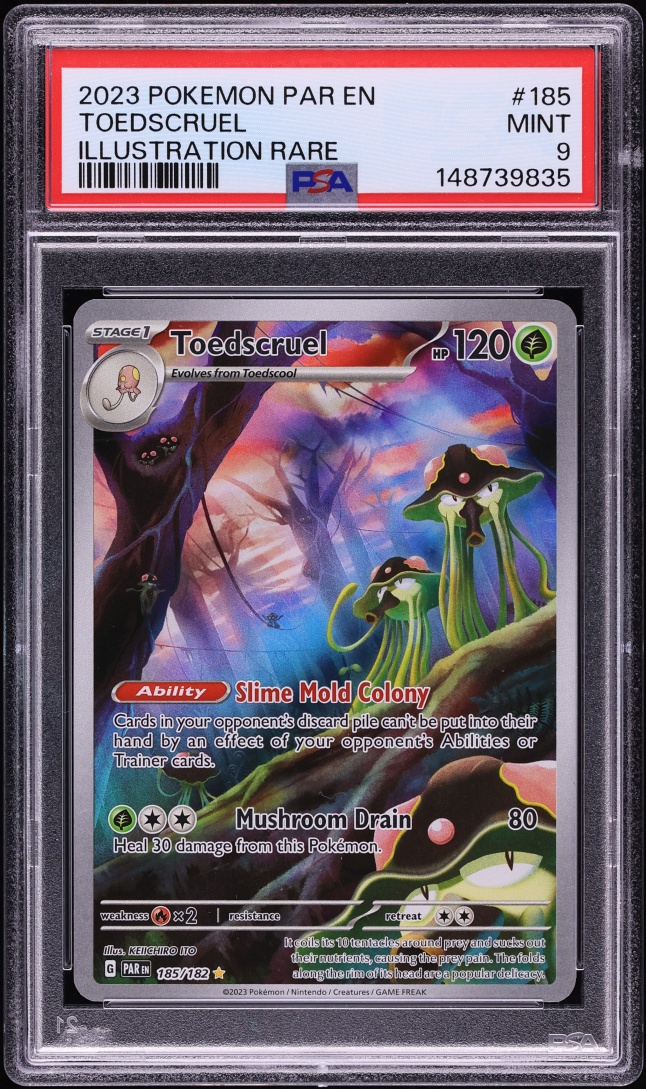 2023 Pokemon Scarlet & Violet Paradox Rift IR Toedscruel #185 PSA 9 MINT